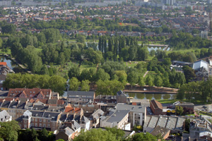 Poumon vert au coeur de la ville d'Amiens